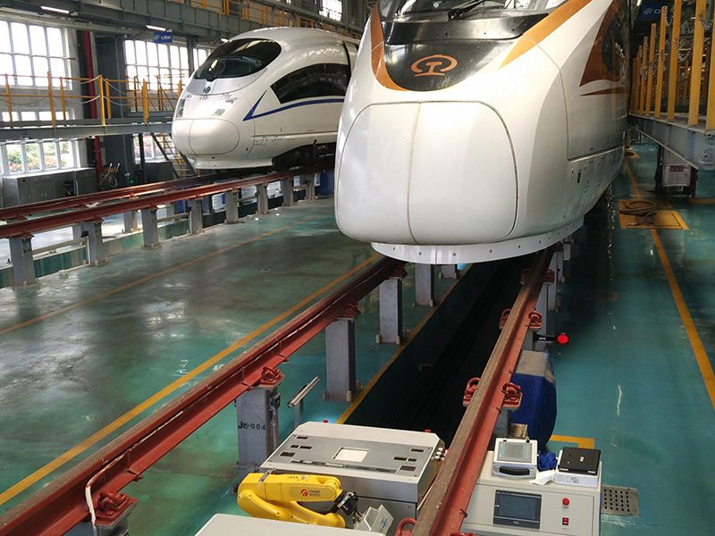 上海虹橋動車所AGV現(xiàn)場